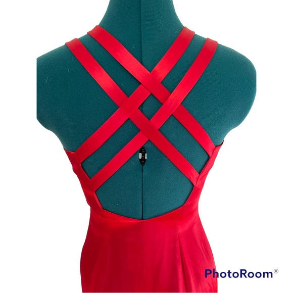 VINTAGE RED JESSICA MCCLINTOCK GUNNE SAX FORMAL DRESS - Picture 6 of 8